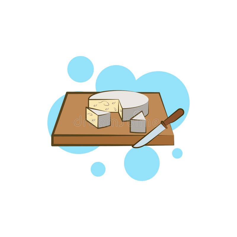 Cheese, roquefort, knife, nordstrom icon. Element of color cheese icon stock illustration Cheese, roquefort, knife, nordstrom icon. Element of color cheese icon stock illustration