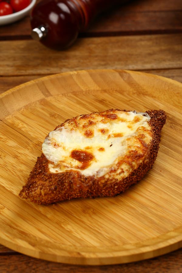 Cheese sesame simit stock photography