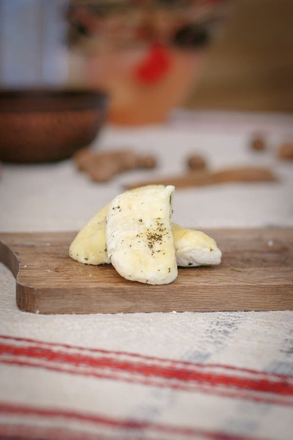 Cheese, Sliced, Crumbly, Cow Cheese, Sheep Cheese Stock Photo Image