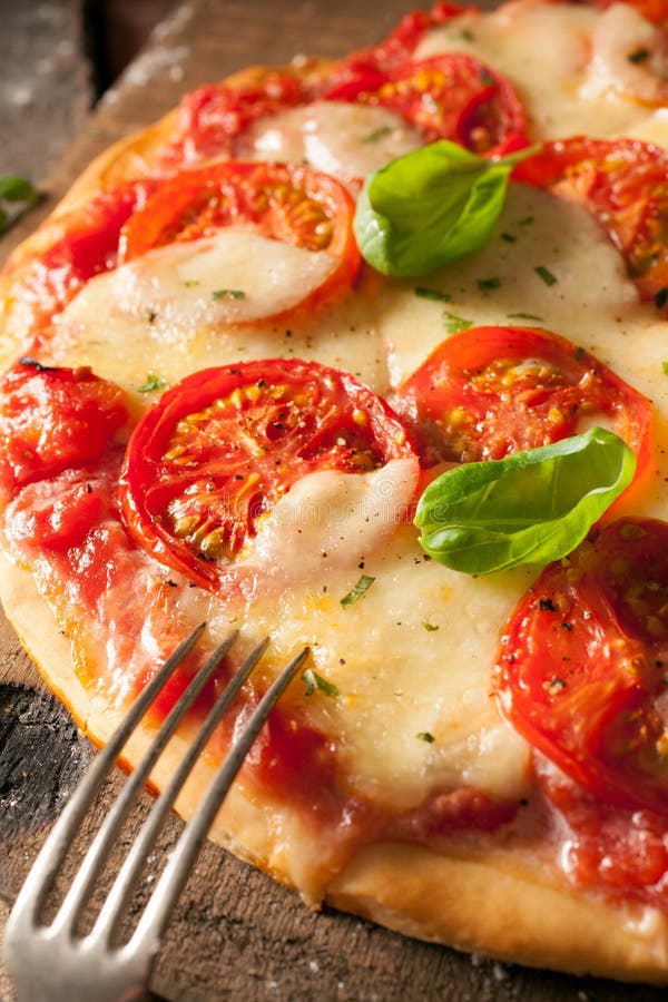 Cheese and tomato pizza stock photo. Image of mediterranean - 32955238