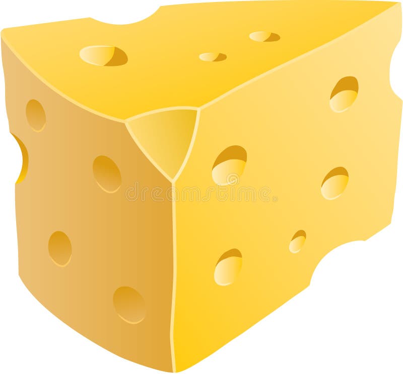 Cheese Wedge stock vector. Illustration of food, cheese 7445623