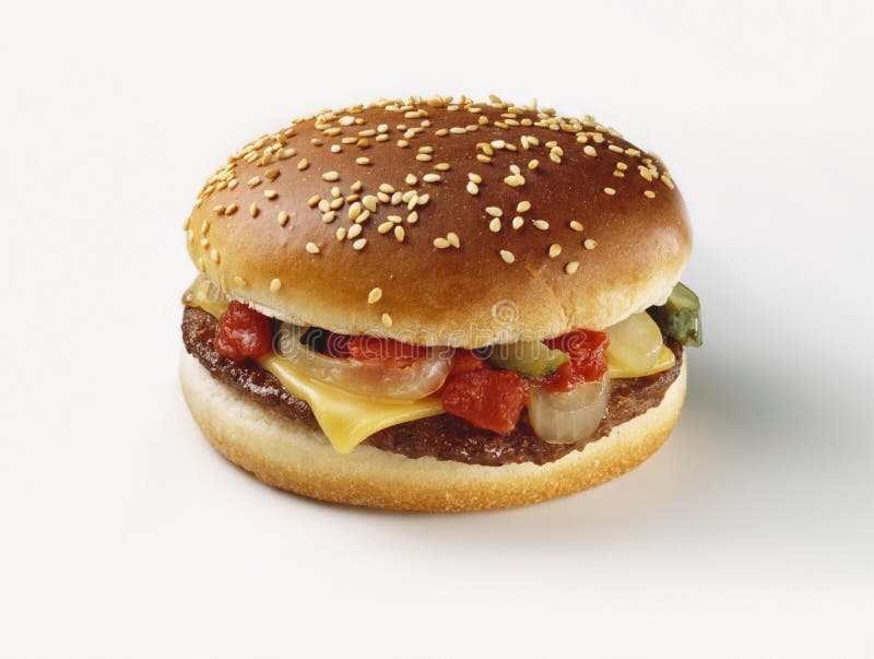 Cheeseburger fotografia stock libera da diritti Cheeseburger fotografia stock libera da diritti