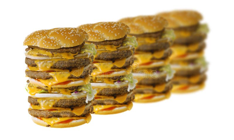 Cheeseburgers mega imagens de stock royalty free Cheeseburgers mega imagens de stock royalty free