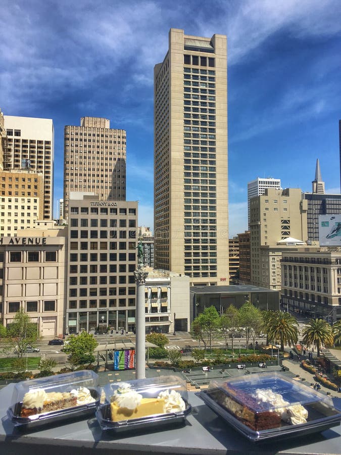 Cheesecake at Union Square San Francisco Editorial Stock Photo Image