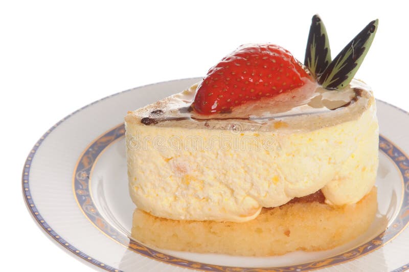 Cheesecake εύγευστη φράουλα στοκ εικόνες με δικαίωμα ελεύθερης χρήσης