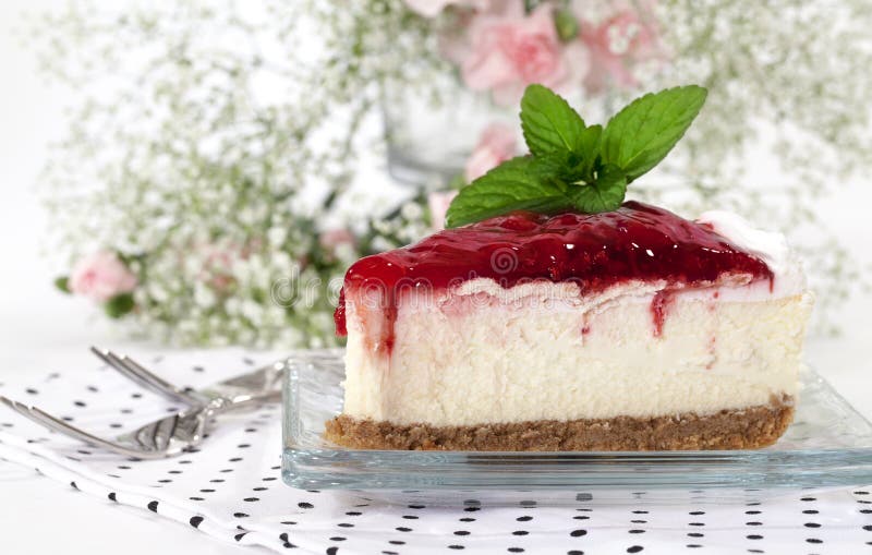 Cheesecake φραουλών στοκ εικόνες Cheesecake φραουλών στοκ εικόνες
