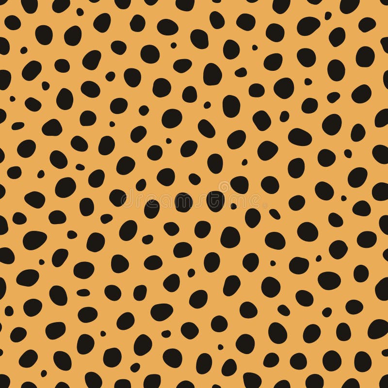 Cheetah animal print vector seamless pattern