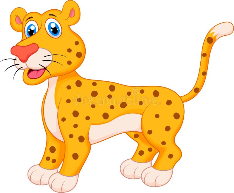 Cute Cheetah cartoon stock vector. Illustration of isolated - 40959825