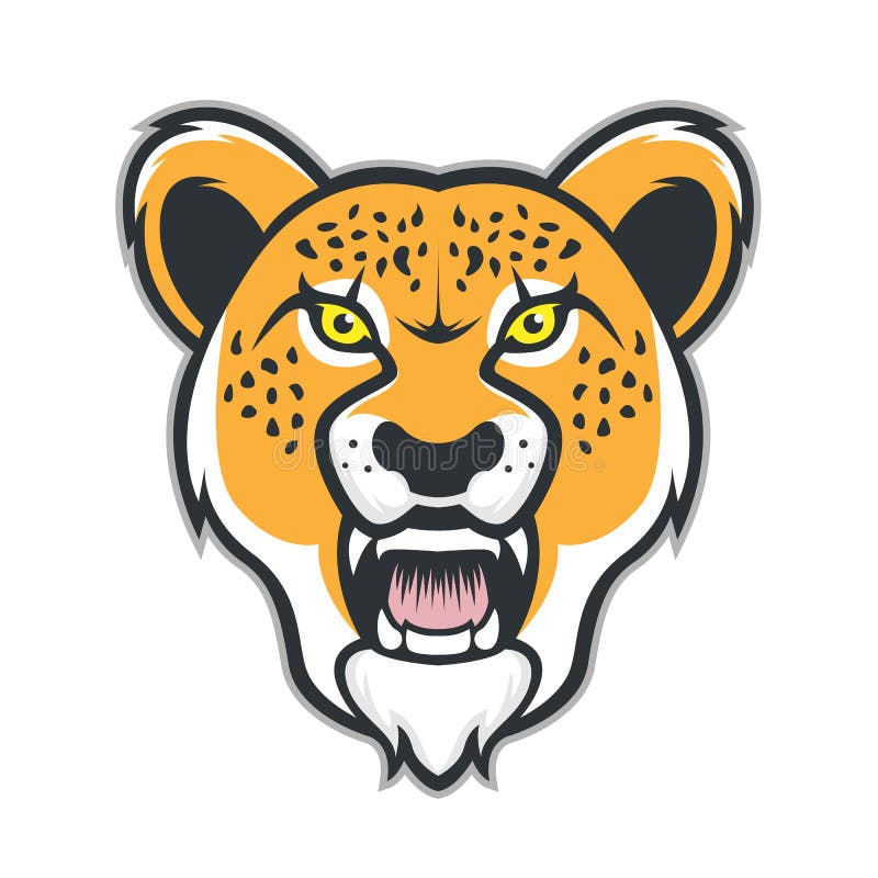 Cheetah Mascot Logo Design Vector With Modern Illustration Concept