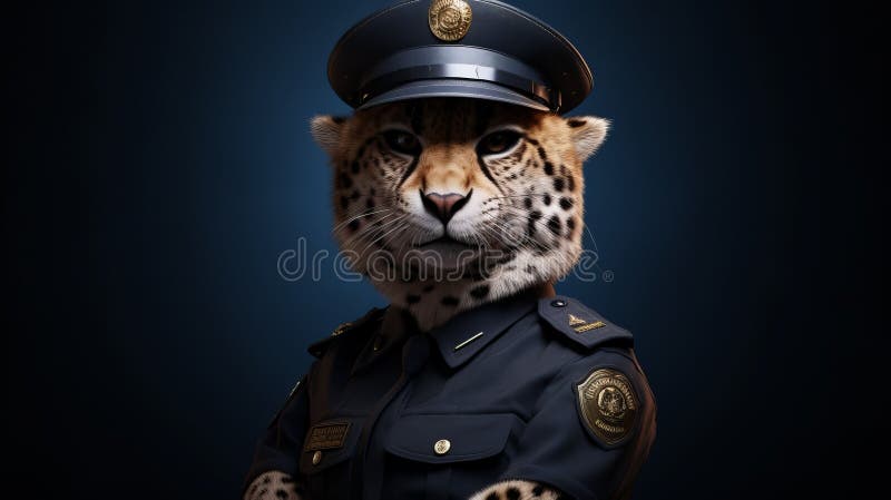 Thin Blue Line Leopard Cheetah Animal Prints Police Officer T-Shirt Thin Blue Line Leopard Cheetah Animal Prints Police Officer T-Shirt