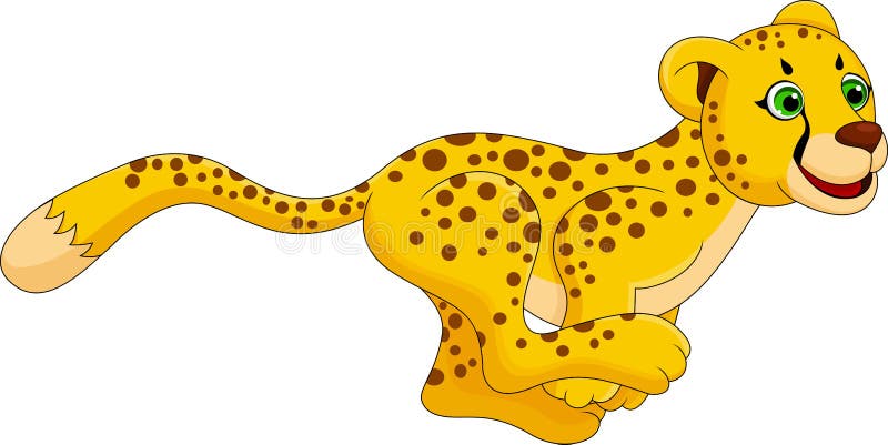 Cheetah run cartoon