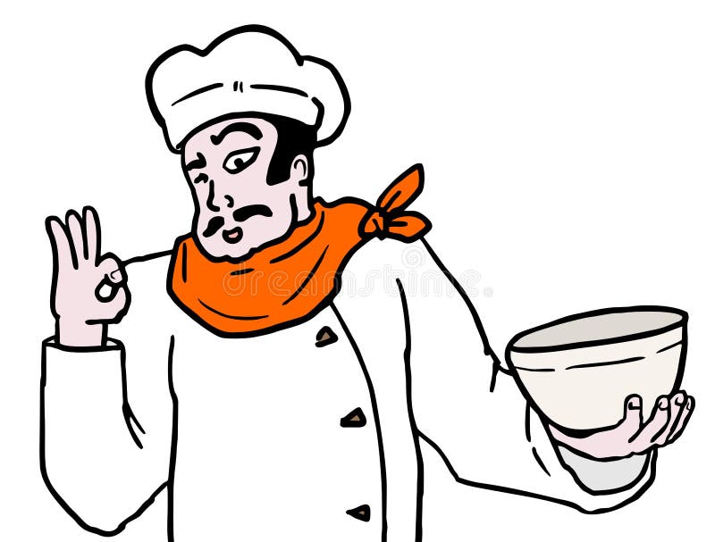 Chef cartoon stock illustration