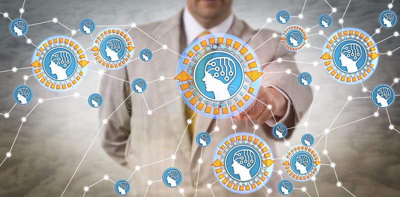 Chef Connecting Intelligent Agents via IoT arkivbilder Chef Connecting Intelligent Agents via IoT arkivbilder