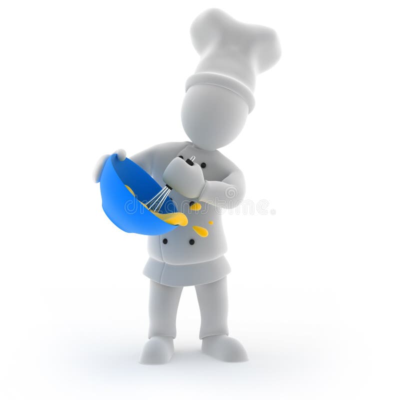 Chef cooking royalty free illustration
