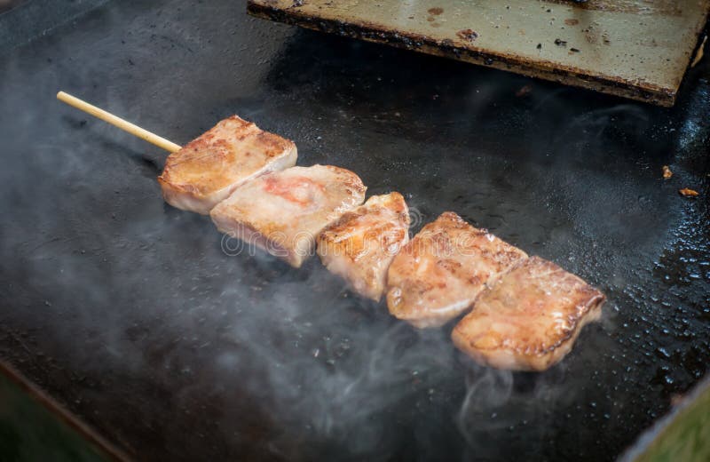 Chef is Cooking Japanese Grill Beef on a Pan Stock Image Image of cuisine, restaurant 93286157