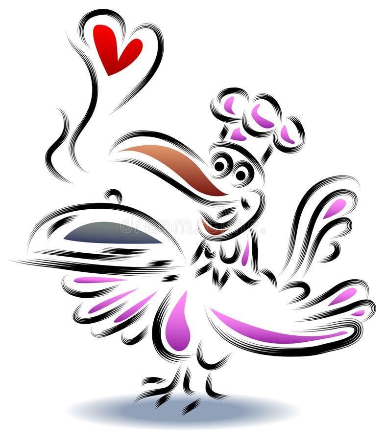 Chef de poule illustration libre de droits Chef de poule illustration libre de droits