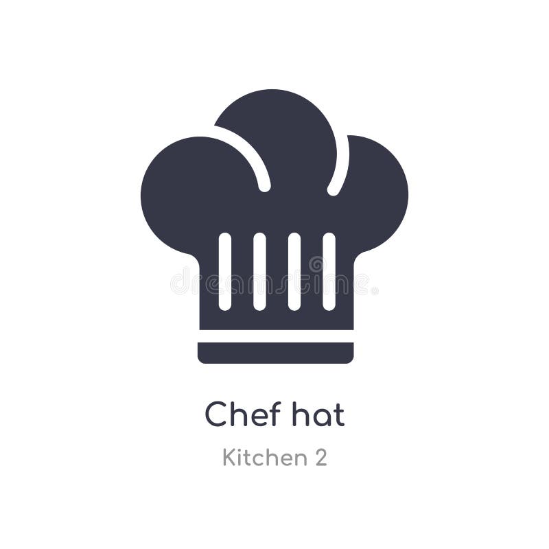 chef hat icon. isolated chef hat icon vector illustration from kitchen 2 collection. editable sing symbol can be use for web site and mobile app