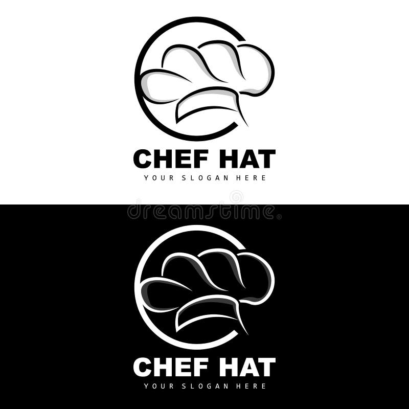 Chef Hat Logo, Restaurant Chef Vector, Design for Restaurant, Catering, Deli, Bakery Stock