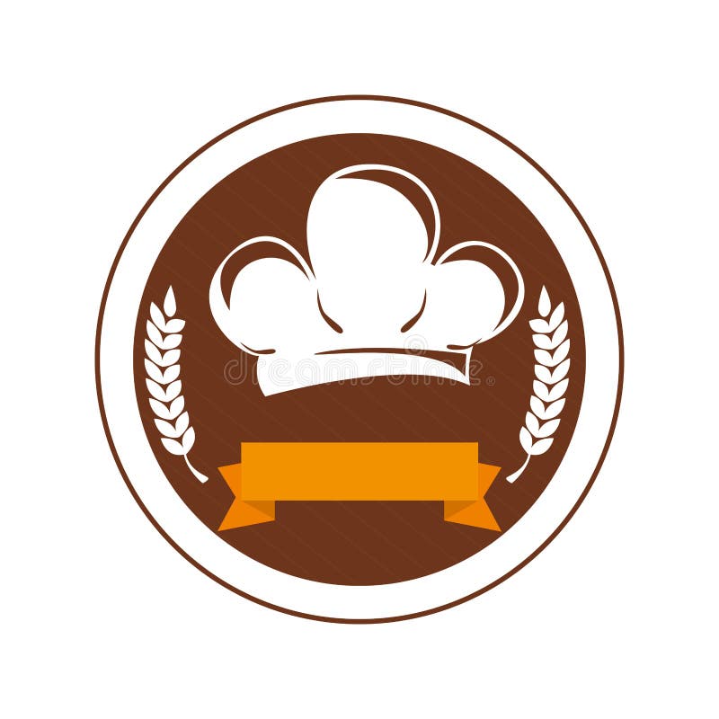 Chef hat restaurant emblem stock vector. Illustration of emblem 88469947