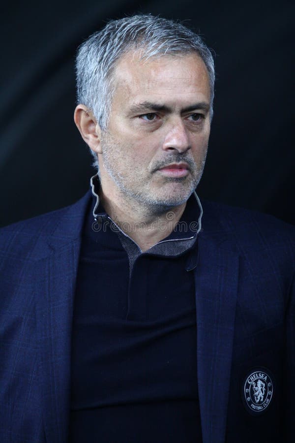 Chef Jose Mourinho för FC Chelsea arkivfoto Chef Jose Mourinho för FC Chelsea arkivfoto