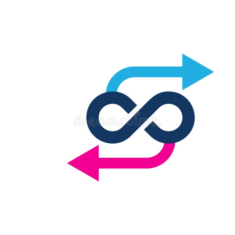 Chef Logo Icon Design d'infini de transfert illustration libre de droits Chef Logo Icon Design d'infini de transfert illustration libre de droits