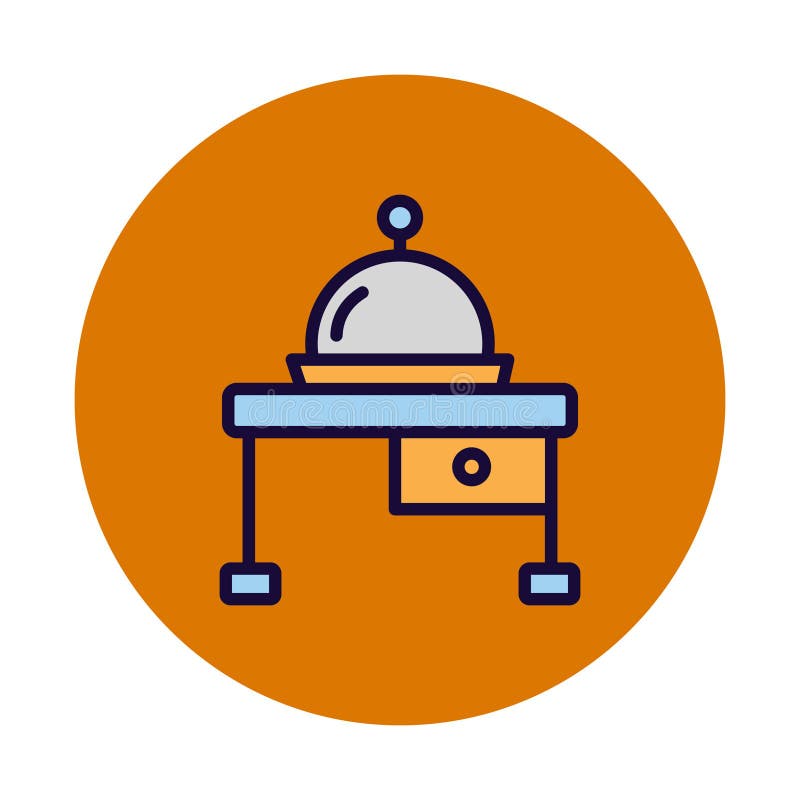 Chef platter Isolated Vector icon which can easily modify or edit stock illustration