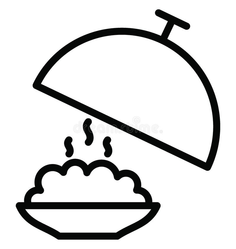Chef platter Isolated Vector icon which can easily modify or edit vector illustration