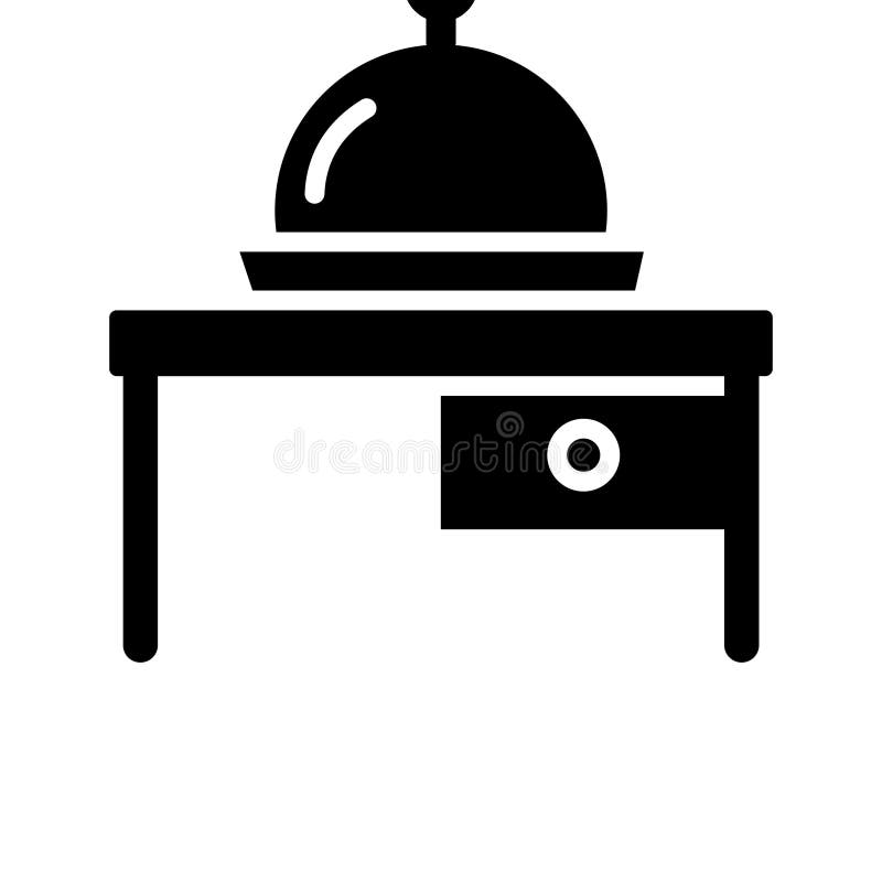 Chef platter Isolated Vector icon which can easily modify or edit royalty free illustration