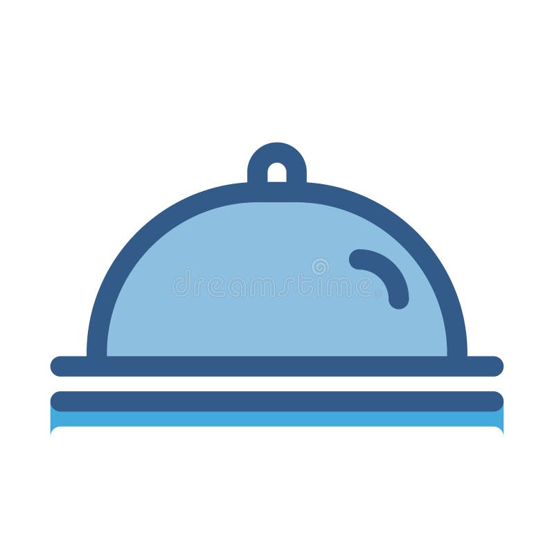 Chef platter line vector icon which can easily modify or edit