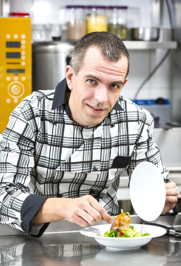 Chef preparing food in the kitchen