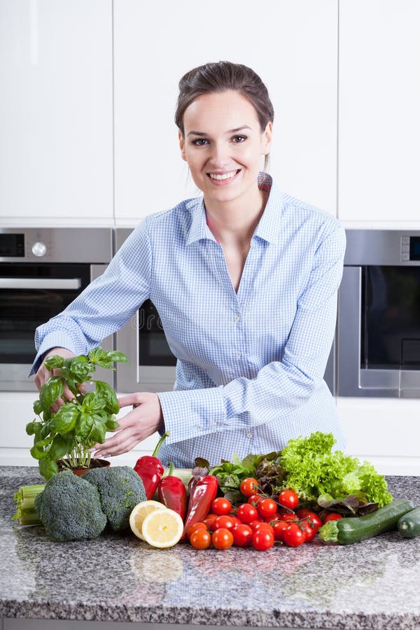Chef Preparing a Healthy Meal Stock Image Image of chef, home 42085893