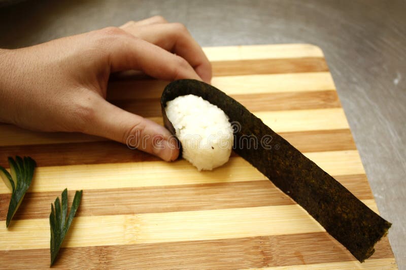 Chef`s Hand Cutting Fish into Thin Slices with a Knife. Stock Photo - Image  of ingredient, chef: 132951628