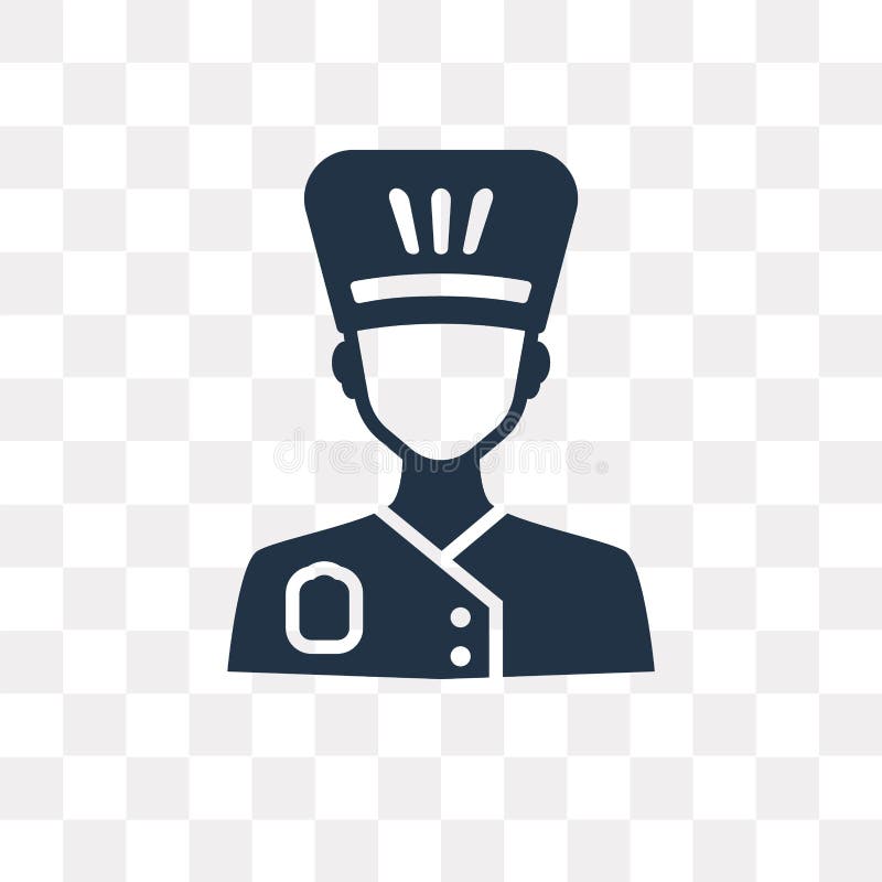 Chef Vector Icon Isolated On Transparent Background, Chef Trans Stock