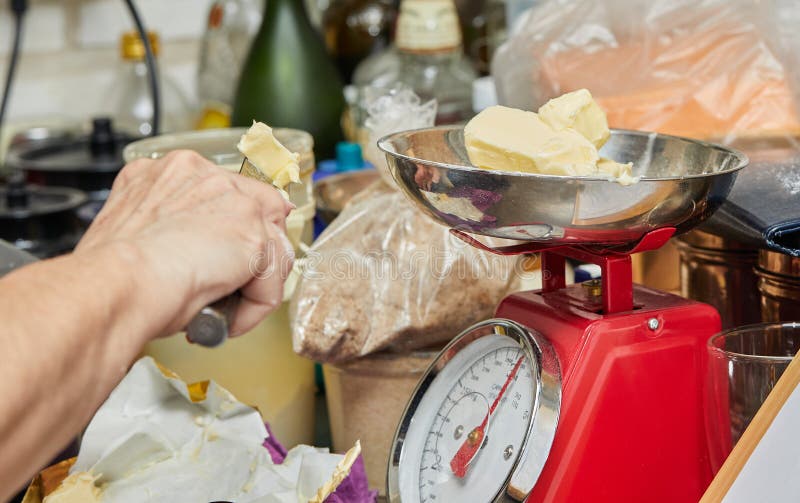 Food Ingredient Weight Scale Stock Image - Image of scale, baking: 19697809