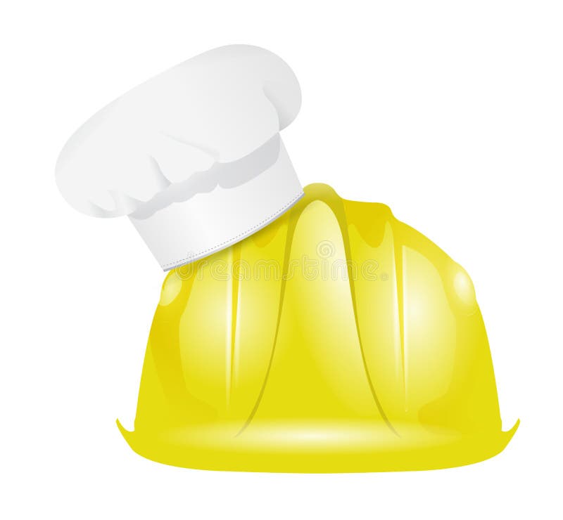 Chef at work concept illustration stock illustration