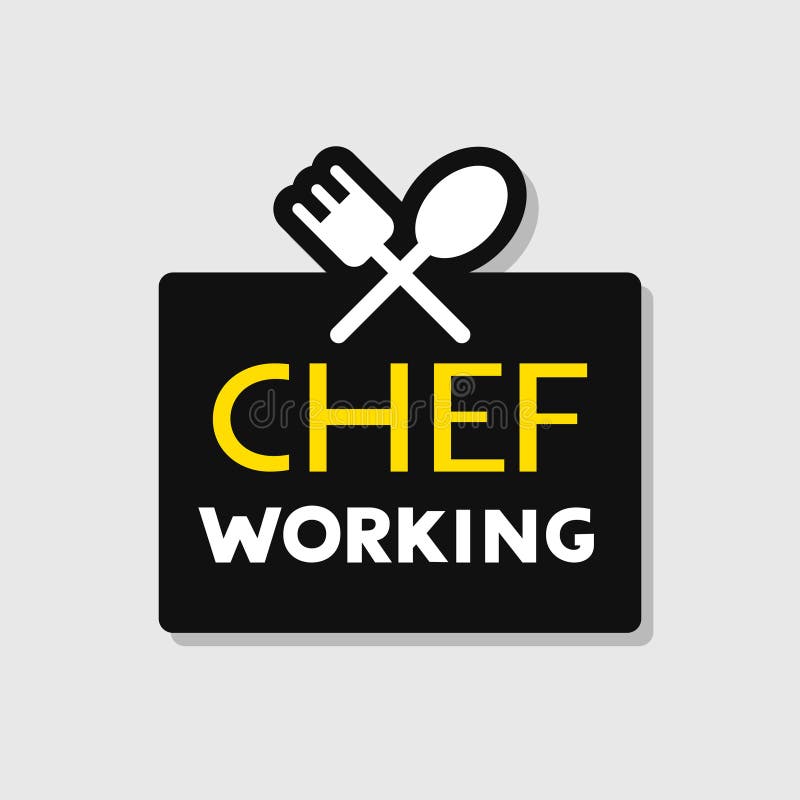 Chef work symbol royalty free illustration