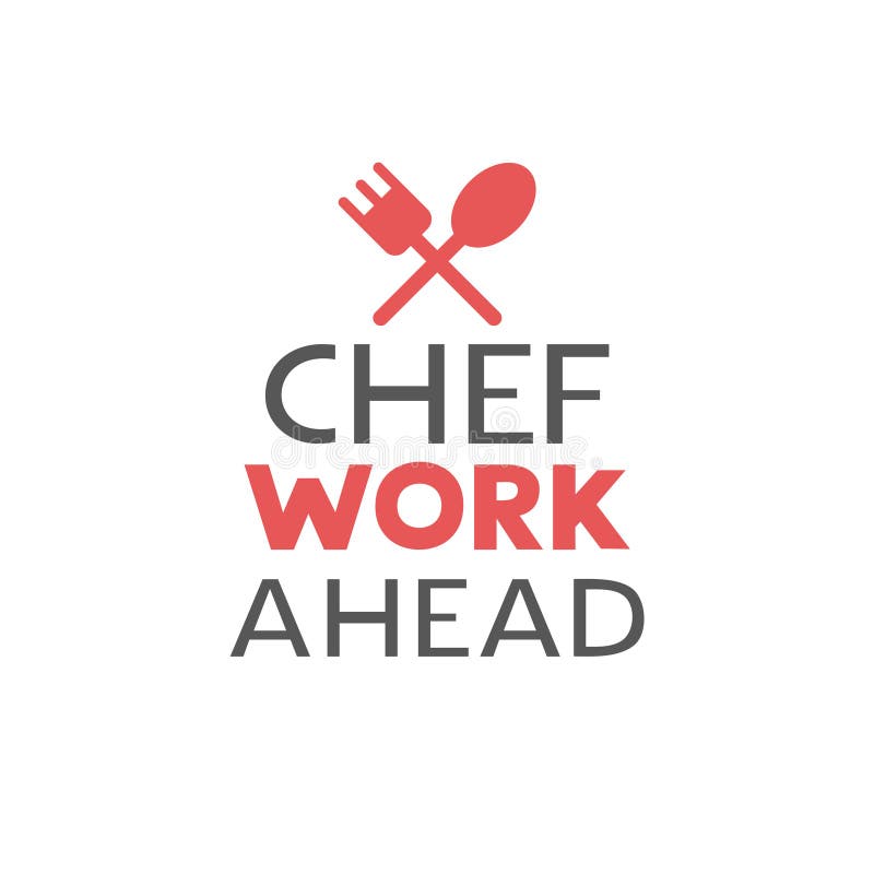 Chef work symbol royalty free illustration