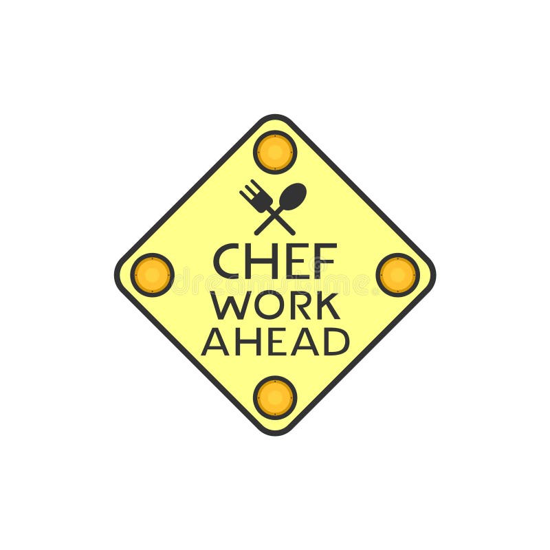 Chef work symbol royalty free illustration