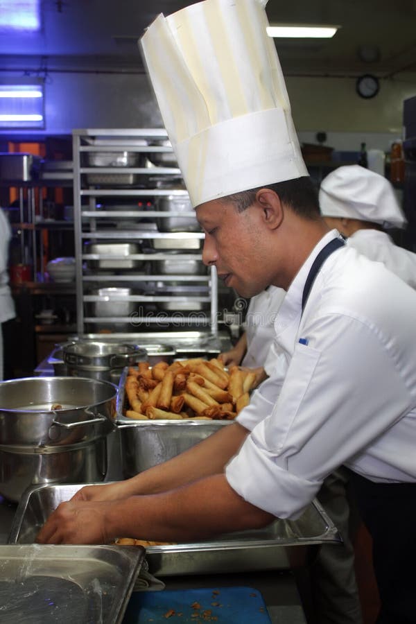 Chef working in the kitchen