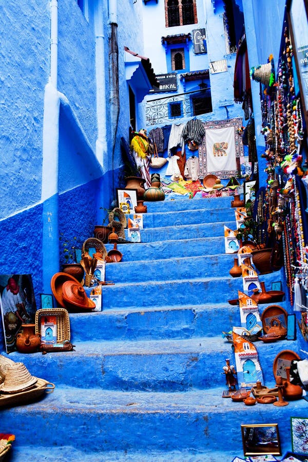 Chefchaouen Blauwe Medina, Marokko