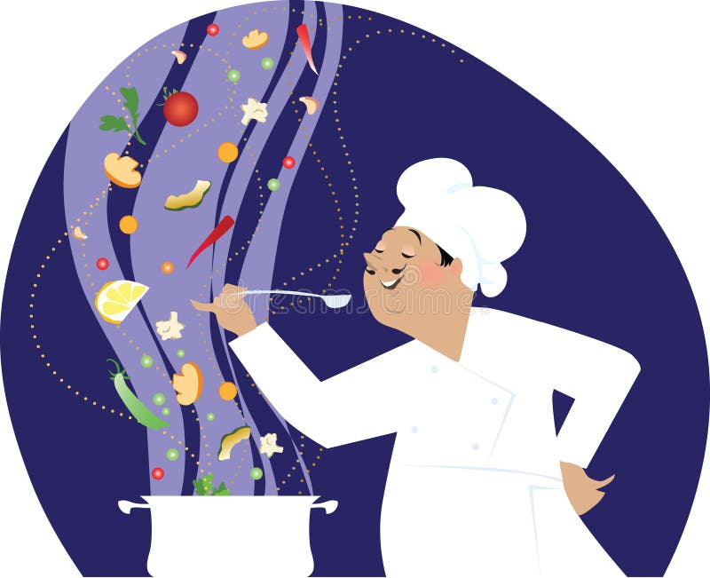 Chefkochen stock abbildung