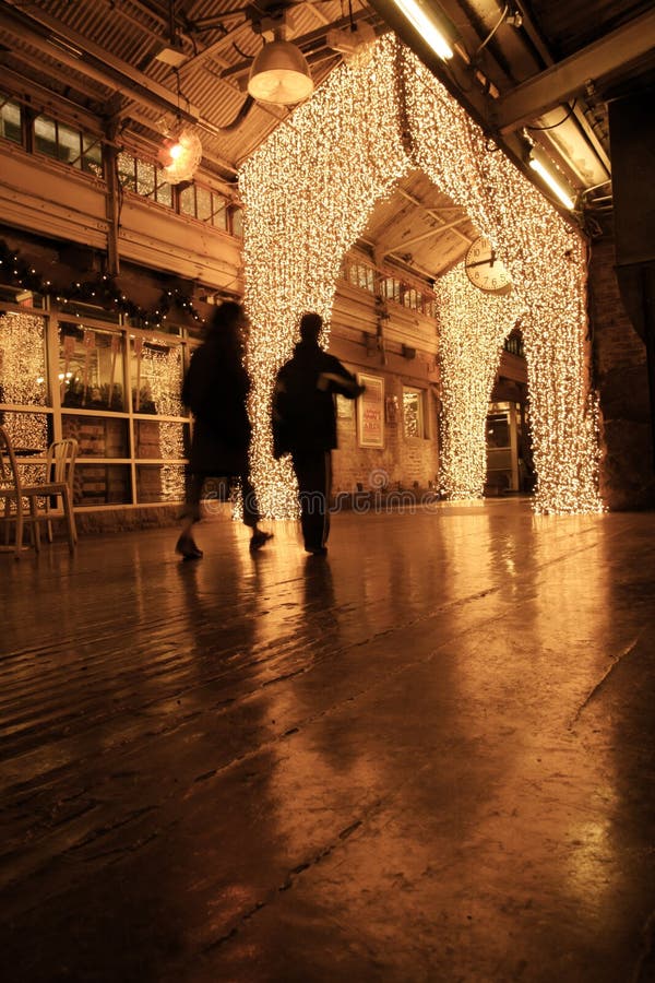 Chelsea Market during the Holiday Season Stock Photo Image of retail