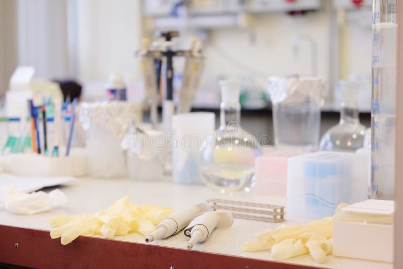 Chemicalbiological Laboratory Equipment Stock Image Image of flask