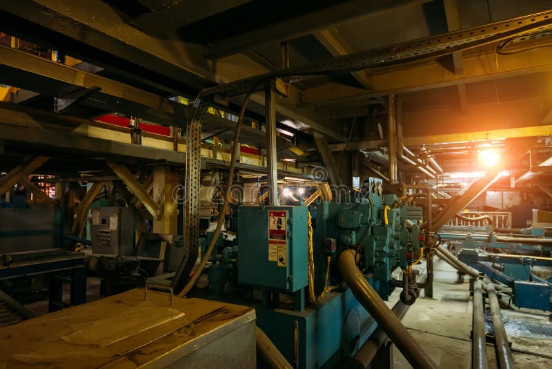 Chemical factory. Elastomer and thermoplastic production line royalty free stock photography