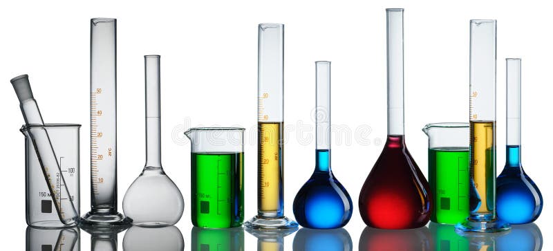 Chemical flasks collection royalty free stock image Chemical flasks collection royalty free stock image