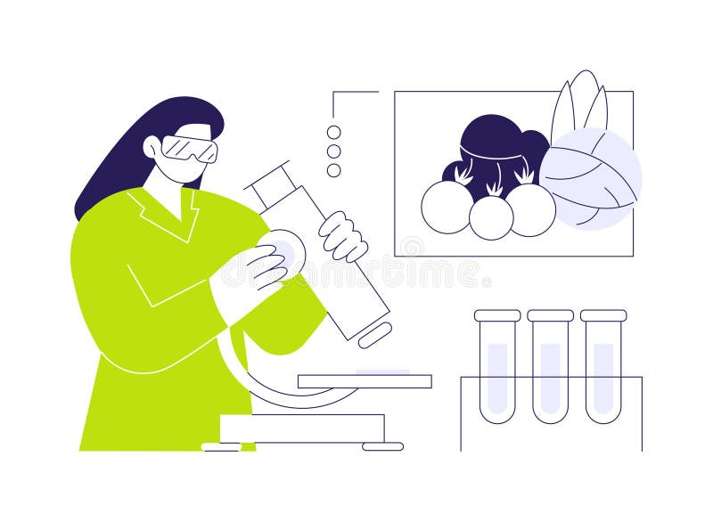 Chemical food hazards abstract concept vector illustration. royalty free illustration