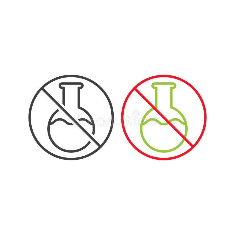 Chemical free,no preservative, no additive sign. Vector icon template vector illustration