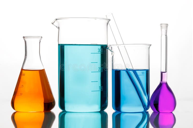 Chemical glassware stock image. Image of decanters, liquid 15530107