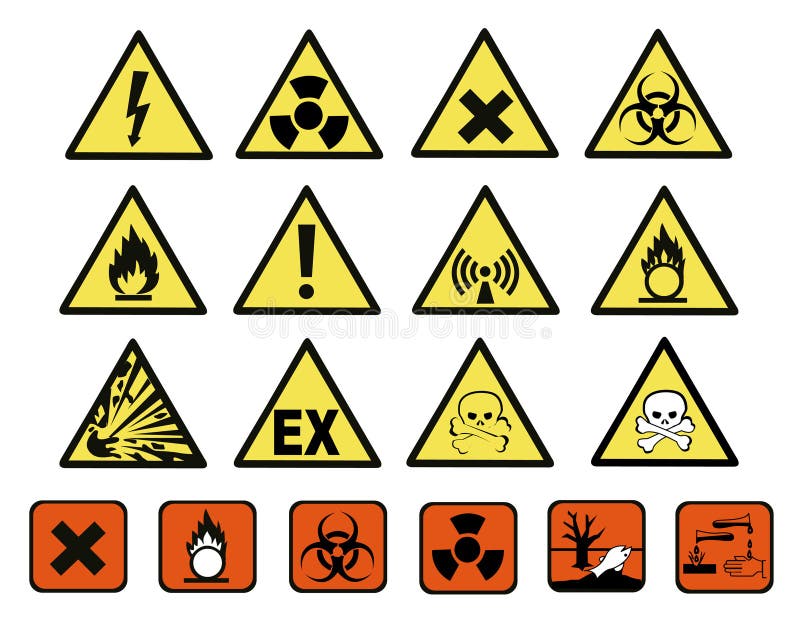 chemical hazard signs