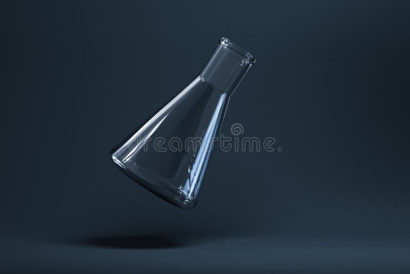 Chemical Instruments and Reagents in the Lab, 3d Rendering Stock